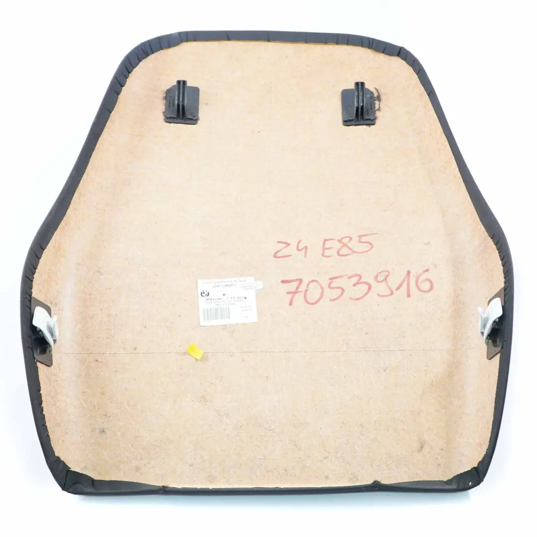 Vordersitzverkleidung BMW Z4 E85 E86 Rückwand Sitzabdeckung Schwarz für mit Teilenummer 7053916 Vordersitzverkleidung BMW Z4 E85 E86 Rückwand Sitzabdeckung Schwarz - SKU 7053916 - Teilenummer 7053916