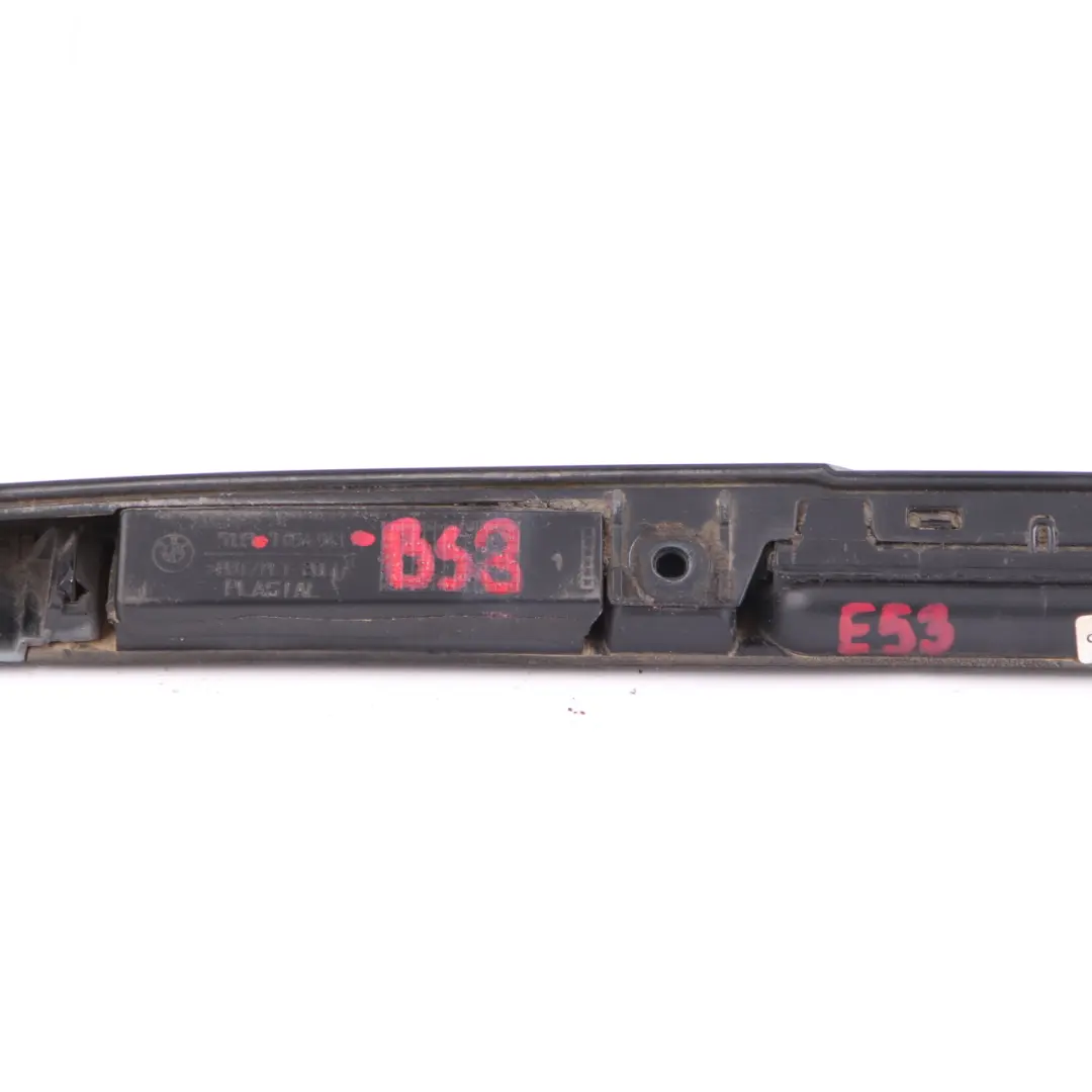 Trunk Lid Grip Handle Trim Panel Boot Black Sapphire to BMW X5 E53 Rear with Part number 7054941 BMW X5 E53 Rear Trunk Lid Grip Handle Trim Panel Boot Black Sapphire - SKU 7054941-BS3 - Part number 7054941