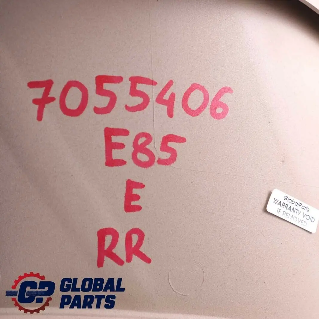 Covering Top Rear Right O/S Trim Panel Beige to BMW Z4 Series E85 Roadster with Part number 7055406 BMW Z4 Series E85 Roadster Covering Top Rear Right O/S Trim Panel Beige - SKU 7055406 - Part number 7055406