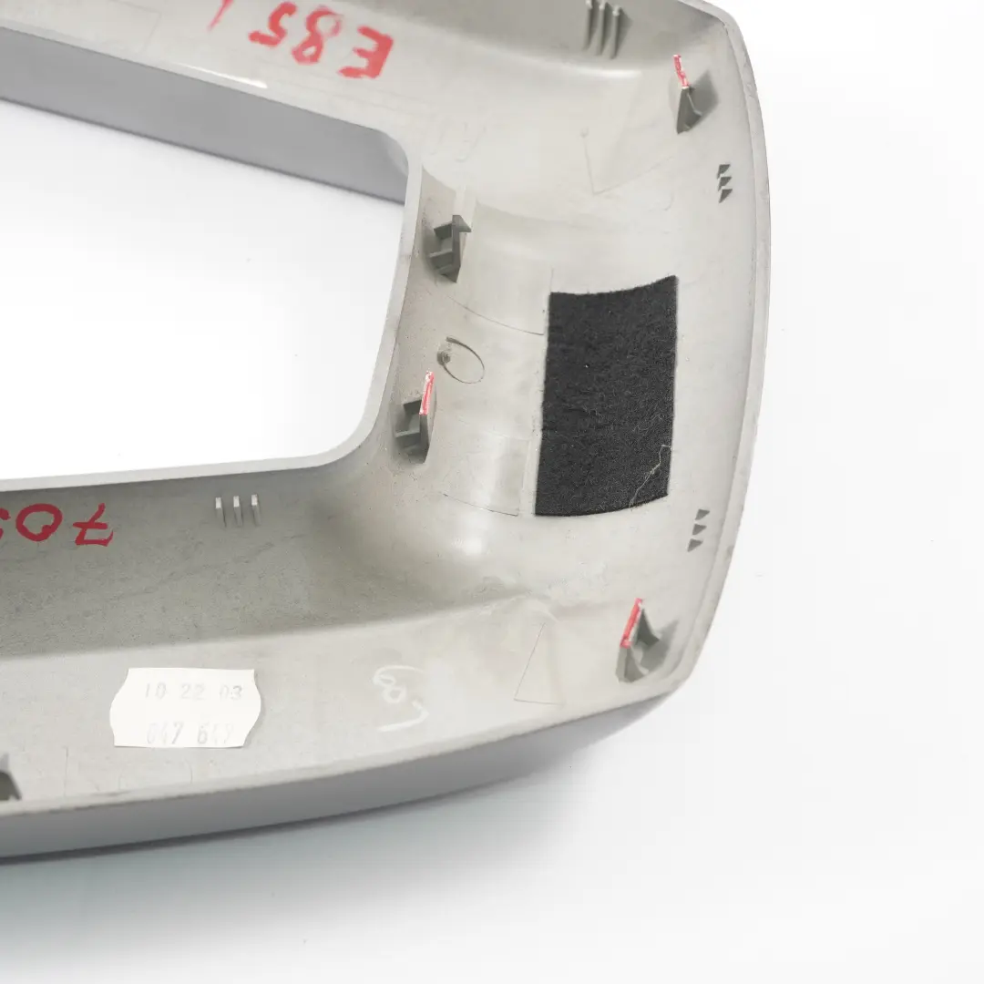 BMW Z4 E85 Roll Bar Trim Panel Izquierda Cubierta Gris Plata 7043837 - SKU 7055439-2 - Número de pieza 7055439