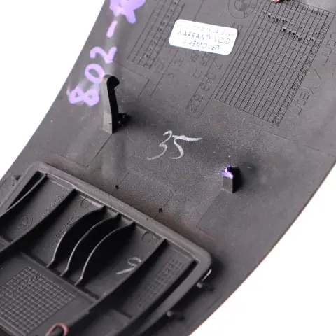 BMW Z4 E85 Centre Middle Console Rear Trim Panel Cover Black 7043802 - SKU 7055464-2 - Part number 7055464