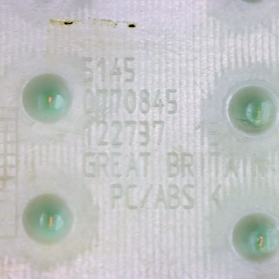 Dashboard Trim Panel Top Instrument Panel Panther Black to MINI Cooper R50 R53 with Part number 7055523 MINI Cooper R50 R53 Dashboard Trim Panel Top Instrument Panel Panther Black - SKU 7055523-2 - Part number 7055523