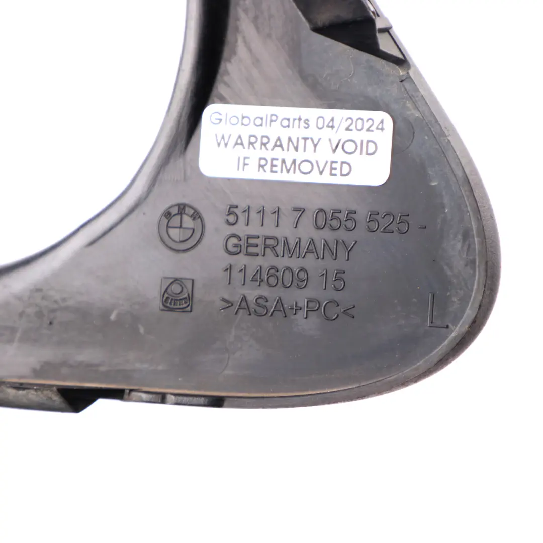 Fog Lamp Cover BMW E63 E64 Front Bumper Left N/S Frame Trim to with Part number 7055525 Fog Lamp Cover BMW E63 E64 Front Bumper Left N/S Frame Trim - SKU 7055525 - Part number 7055525