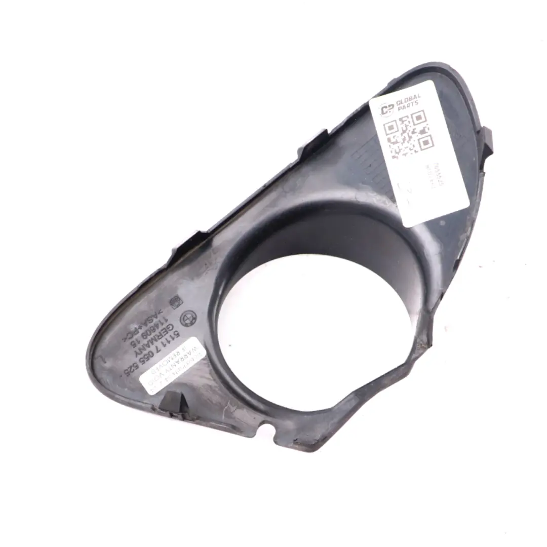 Fog Lamp Cover BMW E63 E64 Front Bumper Left N/S Frame Trim to with Part number 7055525 Fog Lamp Cover BMW E63 E64 Front Bumper Left N/S Frame Trim - SKU 7055525 - Part number 7055525