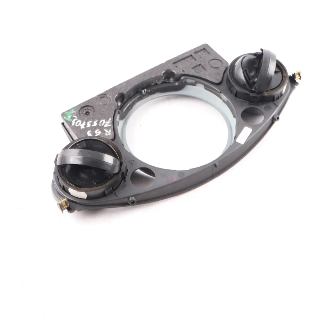 Dashboard Decor Panel Centre Air Vent Anthracite to Mini Cooper One R50 R53 with Part number 7055702 Mini Cooper One R50 R53 Dashboard Decor Panel Centre Air Vent Anthracite - SKU 7055702-2 - Part number 7055702