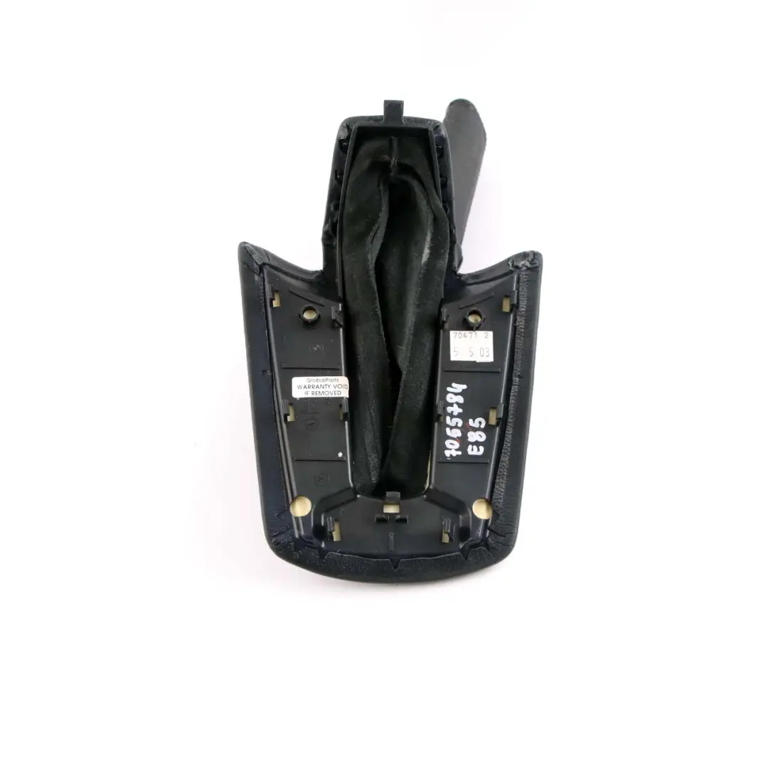 Hand Bremshebel Abdeckung Schwarz Leder für BMW Z4 Serie E85 E86 mit Teilenummer 7055784 BMW Z4 Serie E85 E86 Hand Bremshebel Abdeckung Schwarz Leder - SKU 7055784 - Teilenummer 7055784