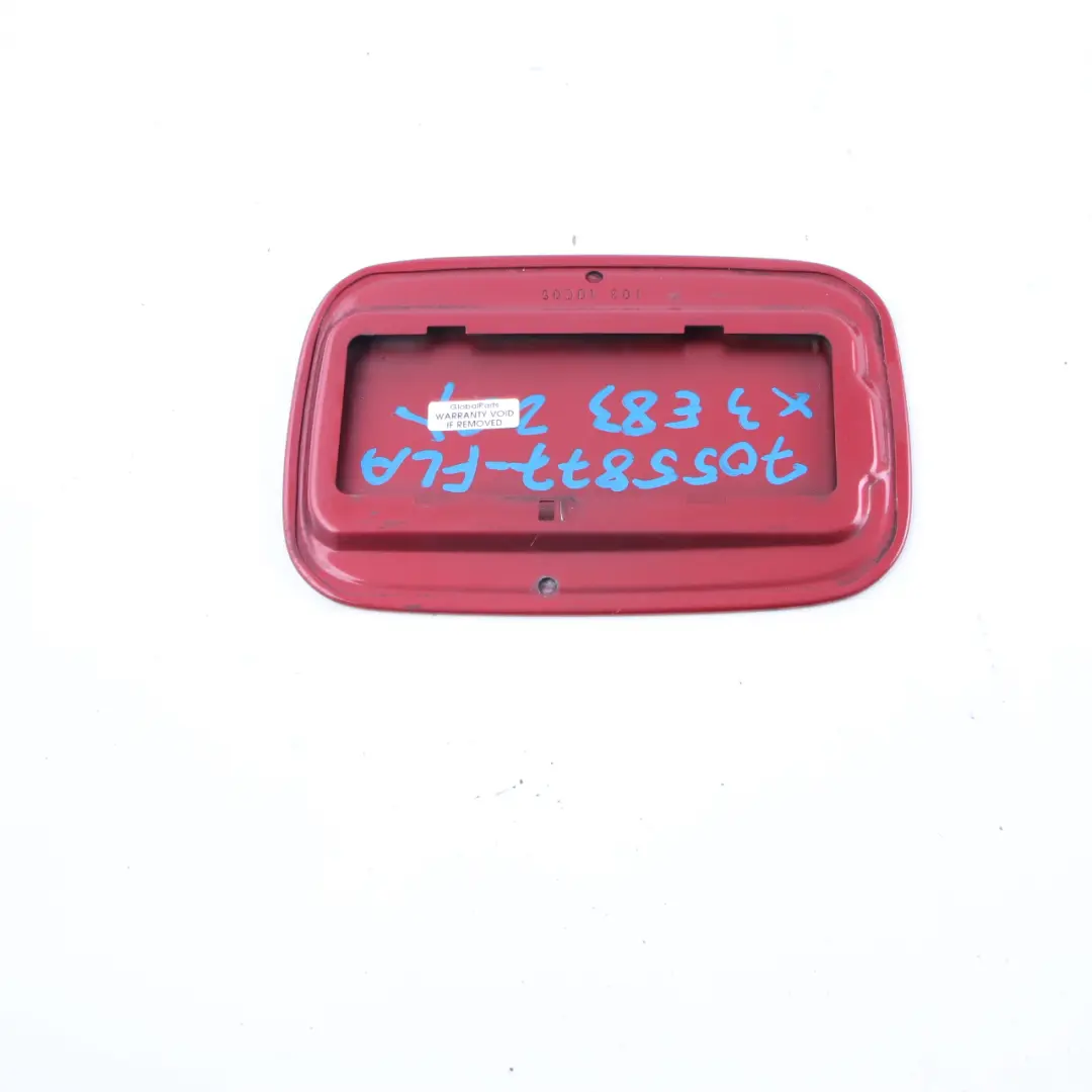 Flap Cover Filler Fill in Flap Flamenco Rot Metallic 470 to BMW X3 E83 Fuel with Part number 7055877 BMW X3 E83 Fuel Flap Cover Filler Fill in Flap Flamenco Rot Metallic 470 - SKU 7055877-FLA - Part number 7055877