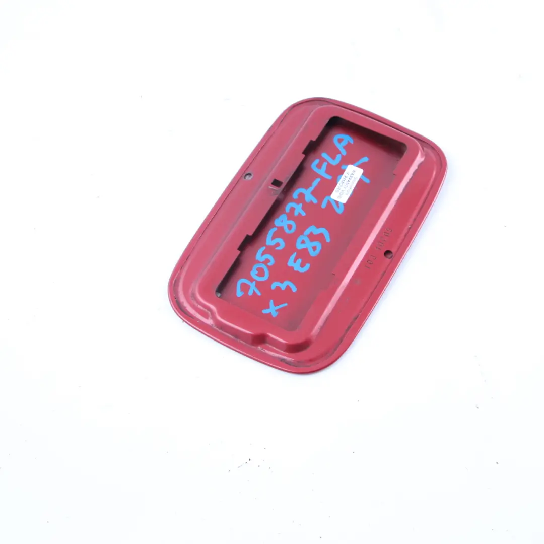 Flap Cover Filler Fill in Flap Flamenco Rot Metallic 470 to BMW X3 E83 Fuel with Part number 7055877 BMW X3 E83 Fuel Flap Cover Filler Fill in Flap Flamenco Rot Metallic 470 - SKU 7055877-FLA - Part number 7055877