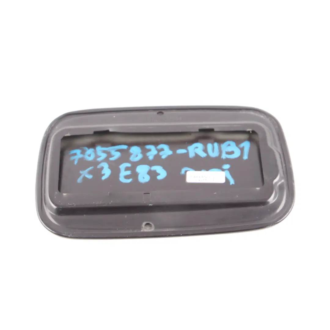 BMW X3 E83 LCI Fuel Filler Fill in Flap Cover Rubinschwarz Ruby Black S23 - SKU 7055877-RUB1 - Part number 7055877