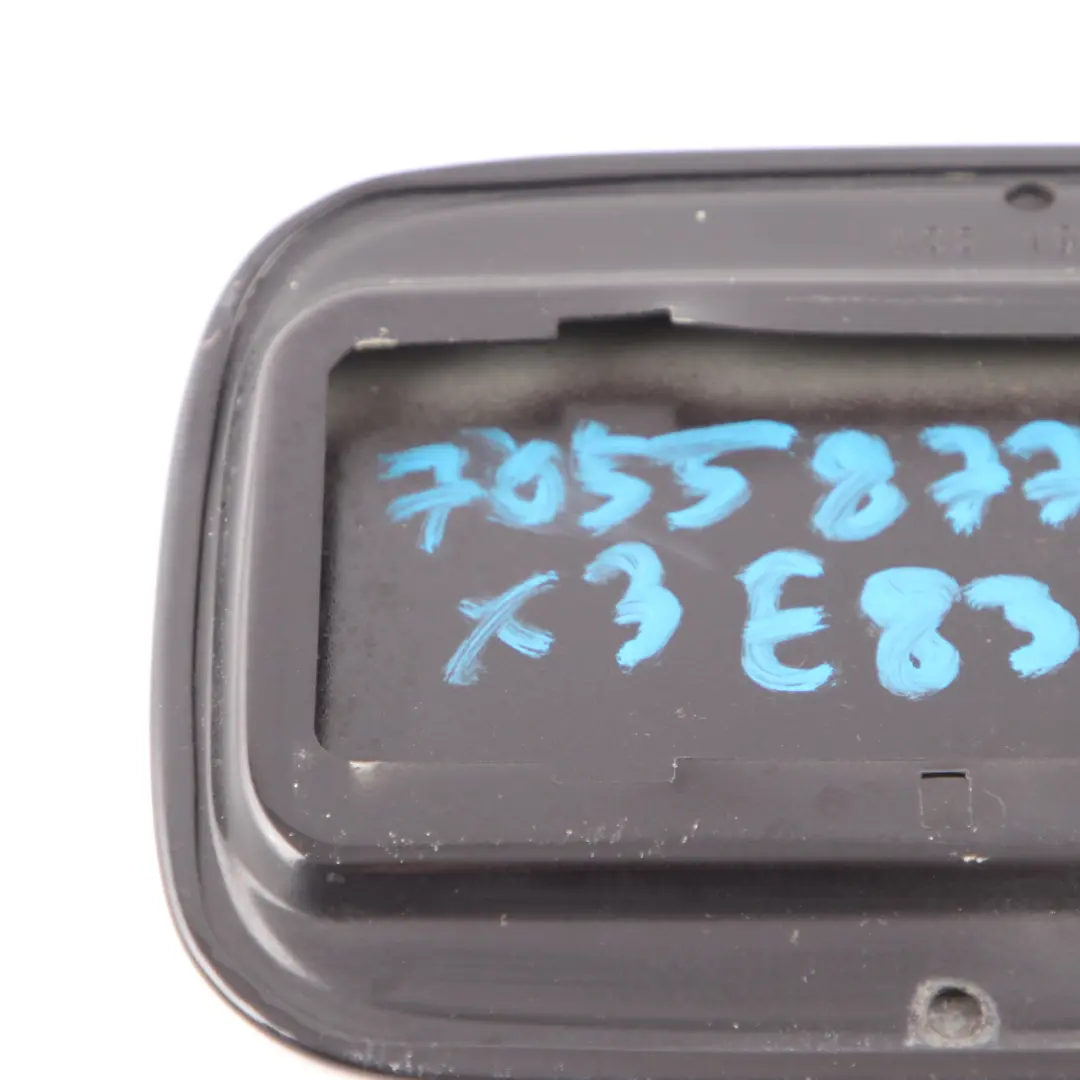 Filler Fill in Flap Cover Rubinschwarz Ruby Black S23 to BMW X3 E83 LCI Fuel with Part number 7055877 BMW X3 E83 LCI Fuel Filler Fill in Flap Cover Rubinschwarz Ruby Black S23 - SKU 7055877-RUB1 - Part number 7055877