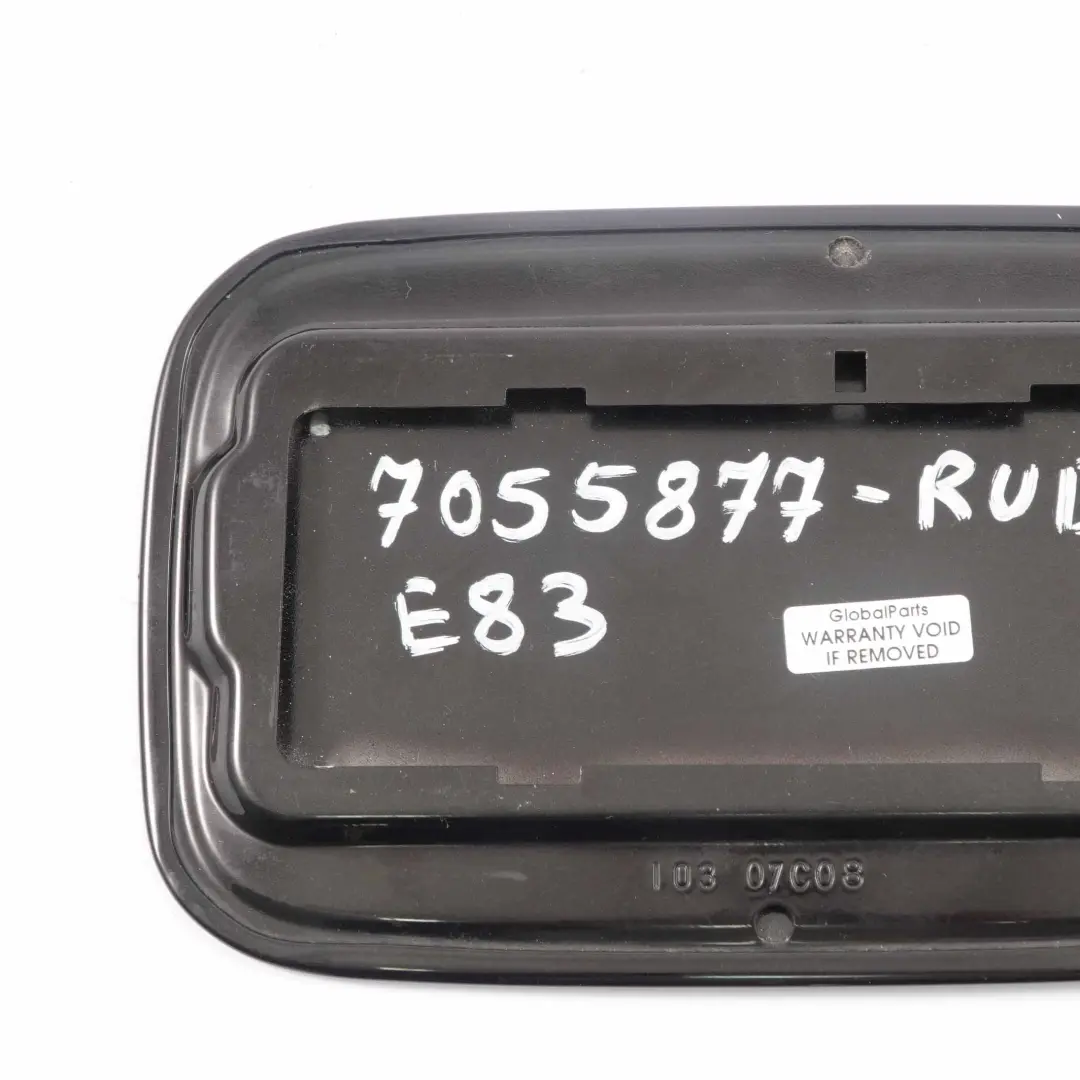 Filler Fill in Flap Cover Rubinschwarz Ruby Black S23 to BMW X3 E83 LCI Fuel with Part number 7055877 BMW X3 E83 LCI Fuel Filler Fill in Flap Cover Rubinschwarz Ruby Black S23 - SKU 7055877-RUB - Part number 7055877