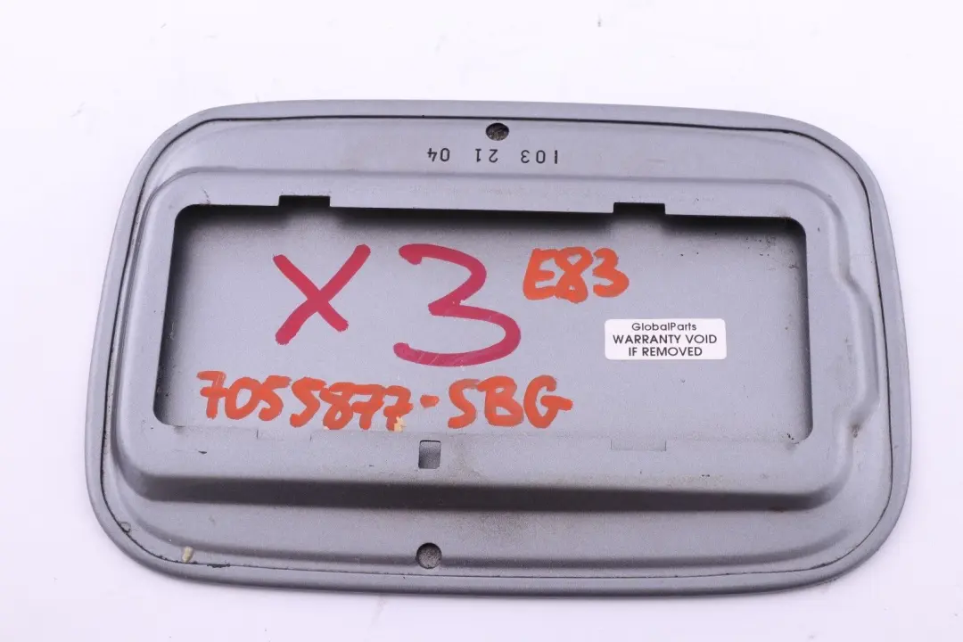 Llenado De Combustible Tapa Silbergrau para BMW X3 E83 LCI con número de pieza 7055877 BMW X3 E83 LCI Llenado De Combustible Tapa Silbergrau - SKU 7055877-SBG - Número de pieza 7055877