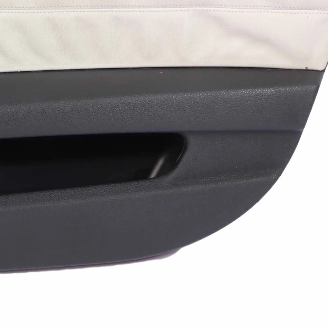 Front Right O/S Door Card Leather Pearl Grey Trim Panel to BMW Z4 Series E85 E86 with Part number 7055940 BMW Z4 Series E85 E86 Front Right O/S Door Card Leather Pearl Grey Trim Panel - SKU 7055940 - Part number 7055940