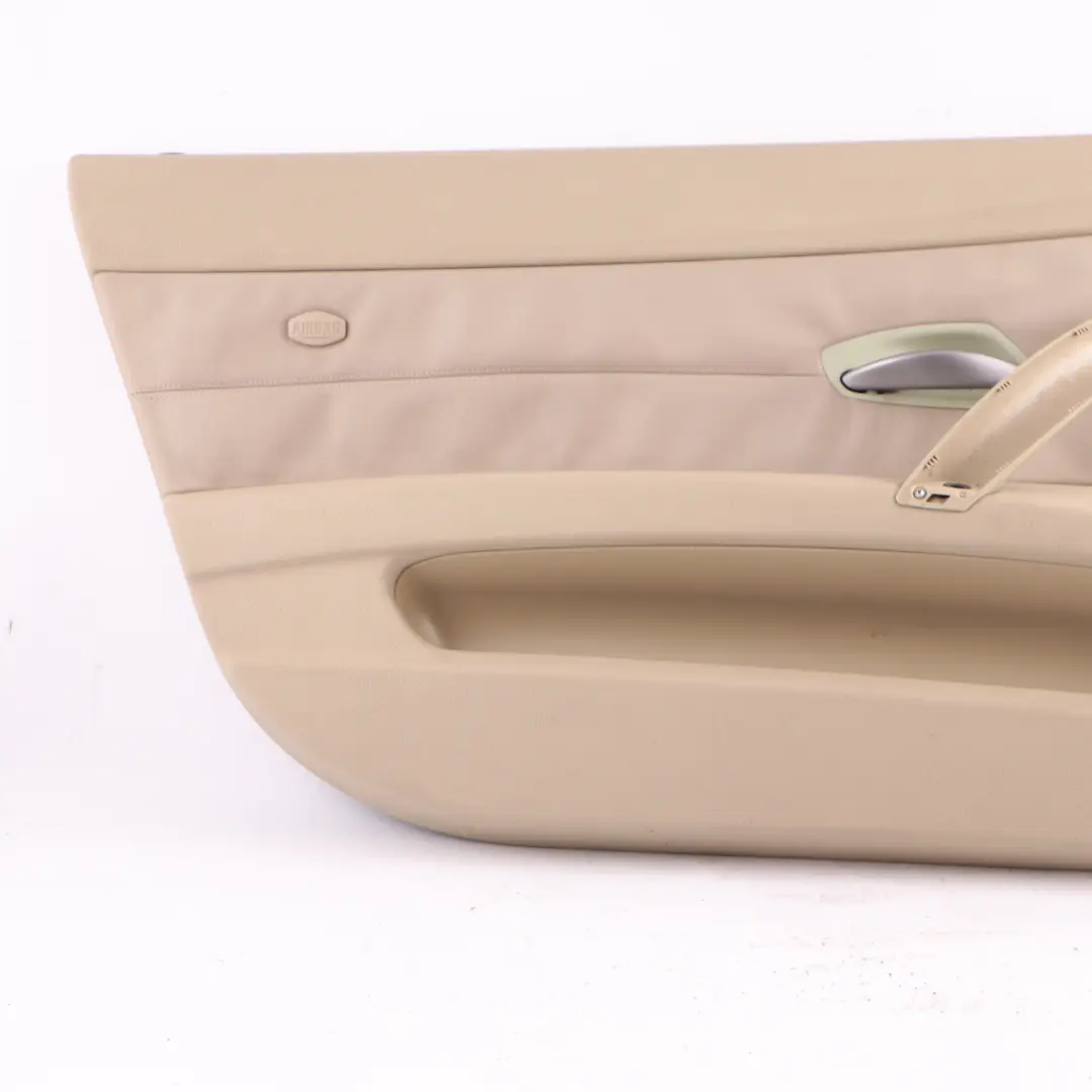 Door Card Front Left Trim Panel Cover Leather Oregon Beige to BMW E85 E86 with Part number 7055949 BMW E85 E86 Door Card Front Left Trim Panel Cover Leather Oregon Beige - SKU 7055949-1 - Part number 7055949