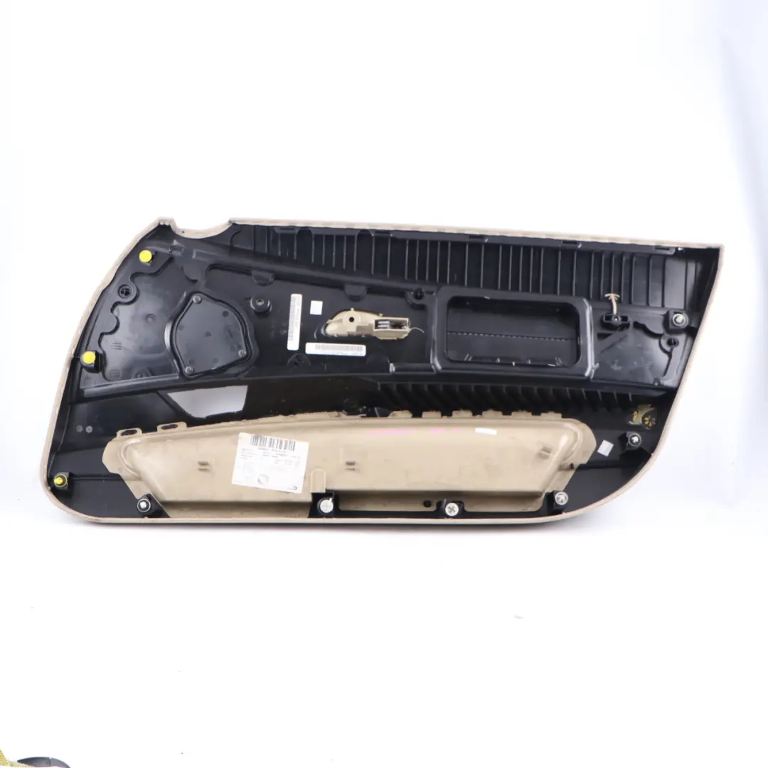 Door Card Front Left Trim Panel Cover Leather Oregon Beige to BMW E85 E86 with Part number 7055949 BMW E85 E86 Door Card Front Left Trim Panel Cover Leather Oregon Beige - SKU 7055949-1 - Part number 7055949
