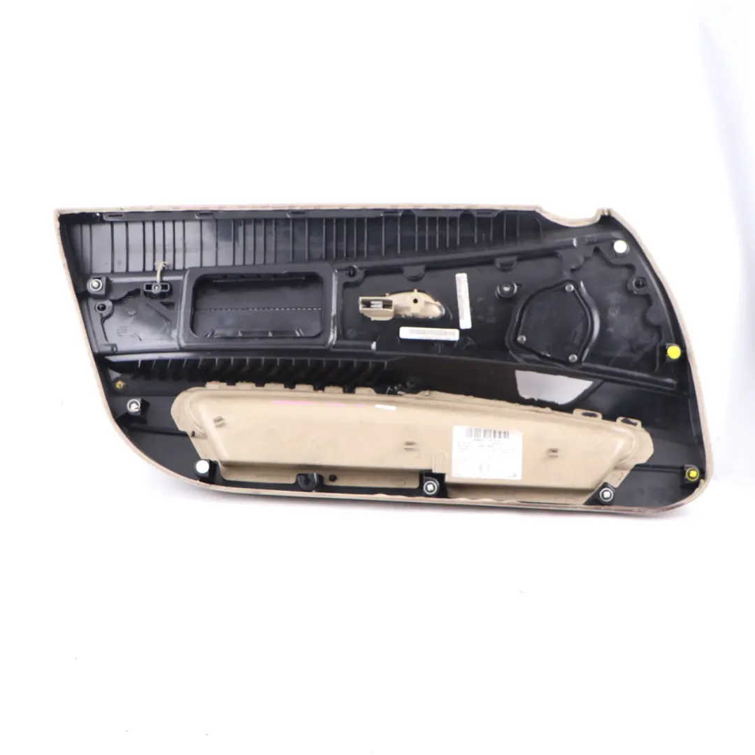 Door Card Front Right Lining Leather Oregon Beige Trim Panel to BMW Z4 E85 E86 with Part number 7055950 BMW Z4 E85 E86 Door Card Front Right Lining Leather Oregon Beige Trim Panel - SKU 7055950-1 - Part number 7055950
