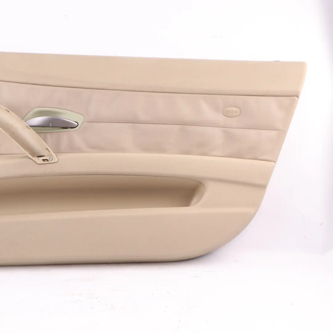 Tarjeta de Puerta Delantera Derecha Forro Cuero Oregon Beige para BMW Z4 E85 E86 con número de pieza 7055950 BMW Z4 E85 E86 Tarjeta de Puerta Delantera Derecha Forro Cuero Oregon Beige - SKU 7055950-1 - Número de pieza 7055950