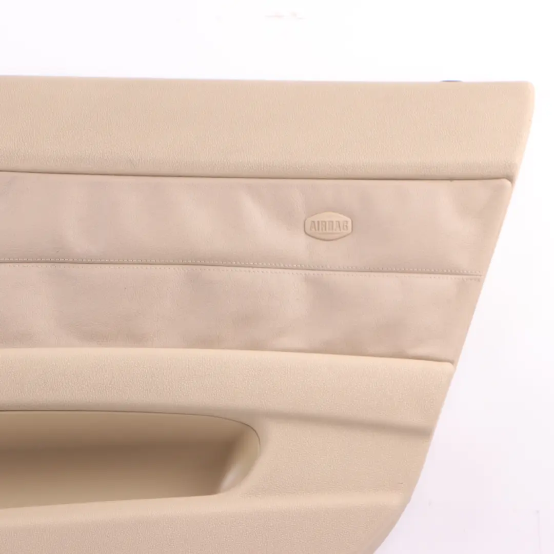 Tarjeta de Puerta Delantera Derecha Forro Cuero Oregon Beige para BMW Z4 E85 E86 con número de pieza 7055950 BMW Z4 E85 E86 Tarjeta de Puerta Delantera Derecha Forro Cuero Oregon Beige - SKU 7055950-1 - Número de pieza 7055950