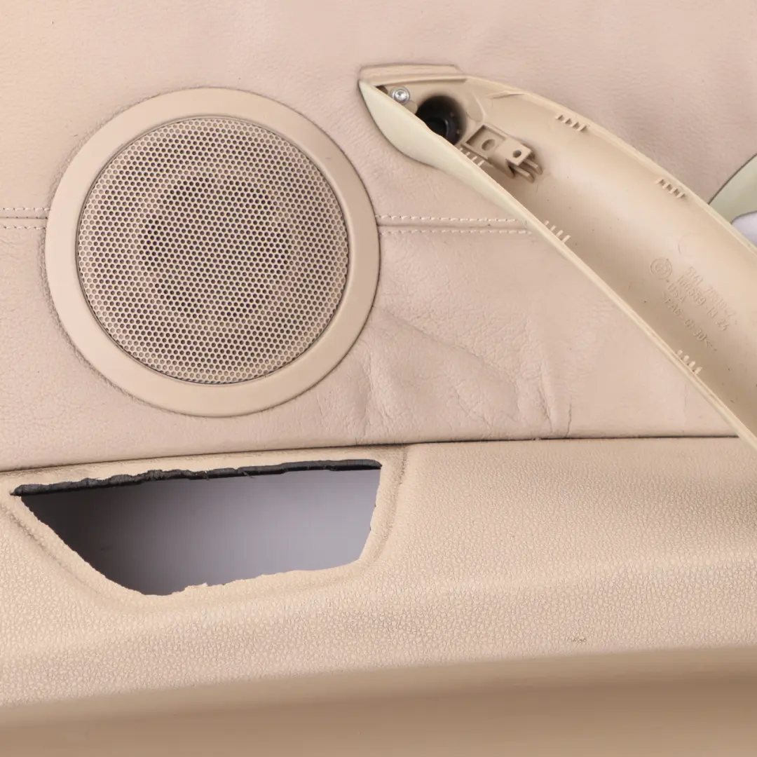 BMW Z4 E85 E86 Door Card Front Right Lining Leather Oregon Beige Trim Panel - SKU 7055950-1 - Part number 7055950