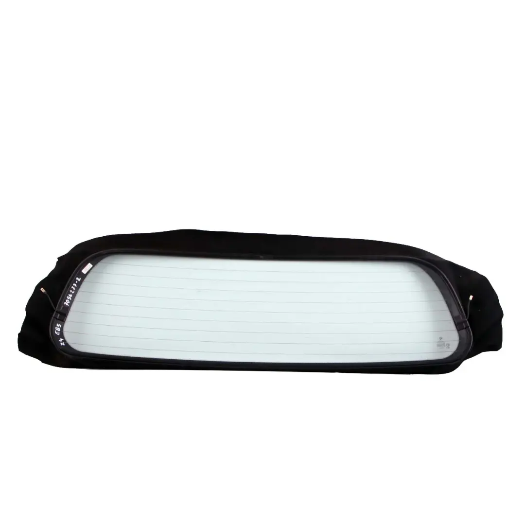 Folding Top Rear Window Glass Green AS2 to BMW Z4 E85 2 Roadster with Part number 7056277 BMW Z4 E85 2 Roadster Folding Top Rear Window Glass Green AS2 - SKU 7056277-2 - Part number 7056277