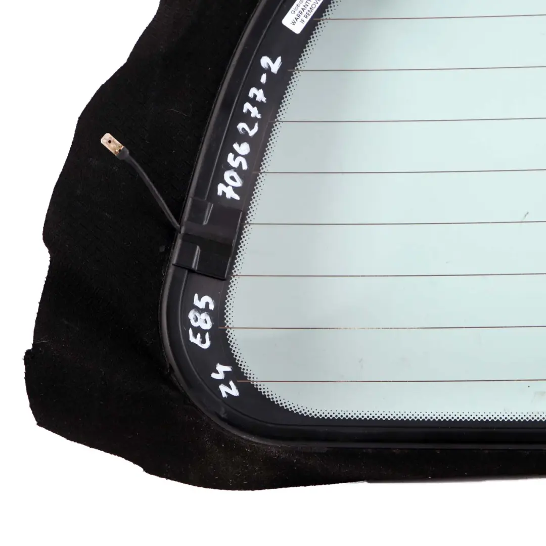 BMW Z4 E85 Roadster Plegable Ventana Trasera Vidrio Verde AS2 - SKU 7056277-2 - Número de pieza 7056277