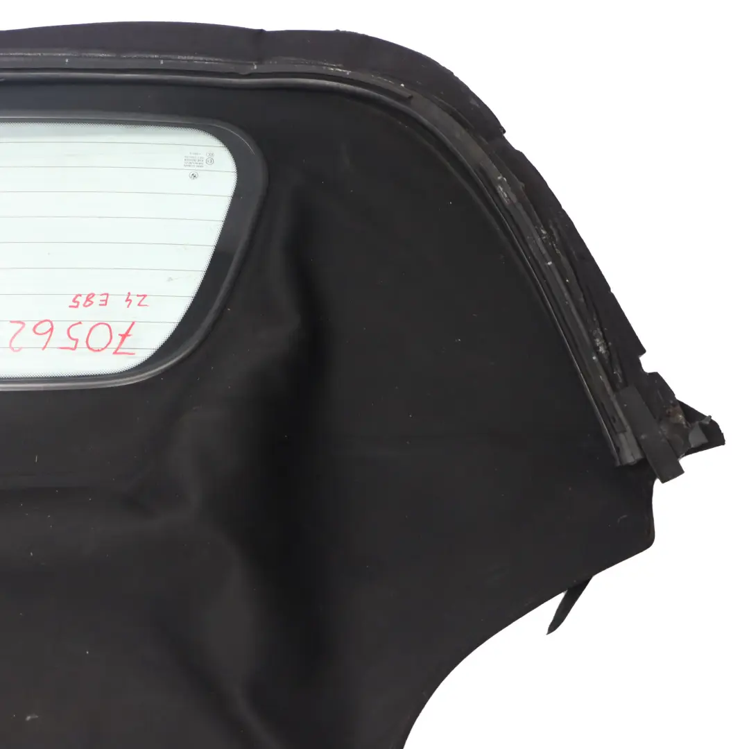 BMW Z4 E85 Cabrio tetto morbido pieghevole copertura nera vetro lunotto AS2 - SKU 7056277 - Numero di parte 7056277
