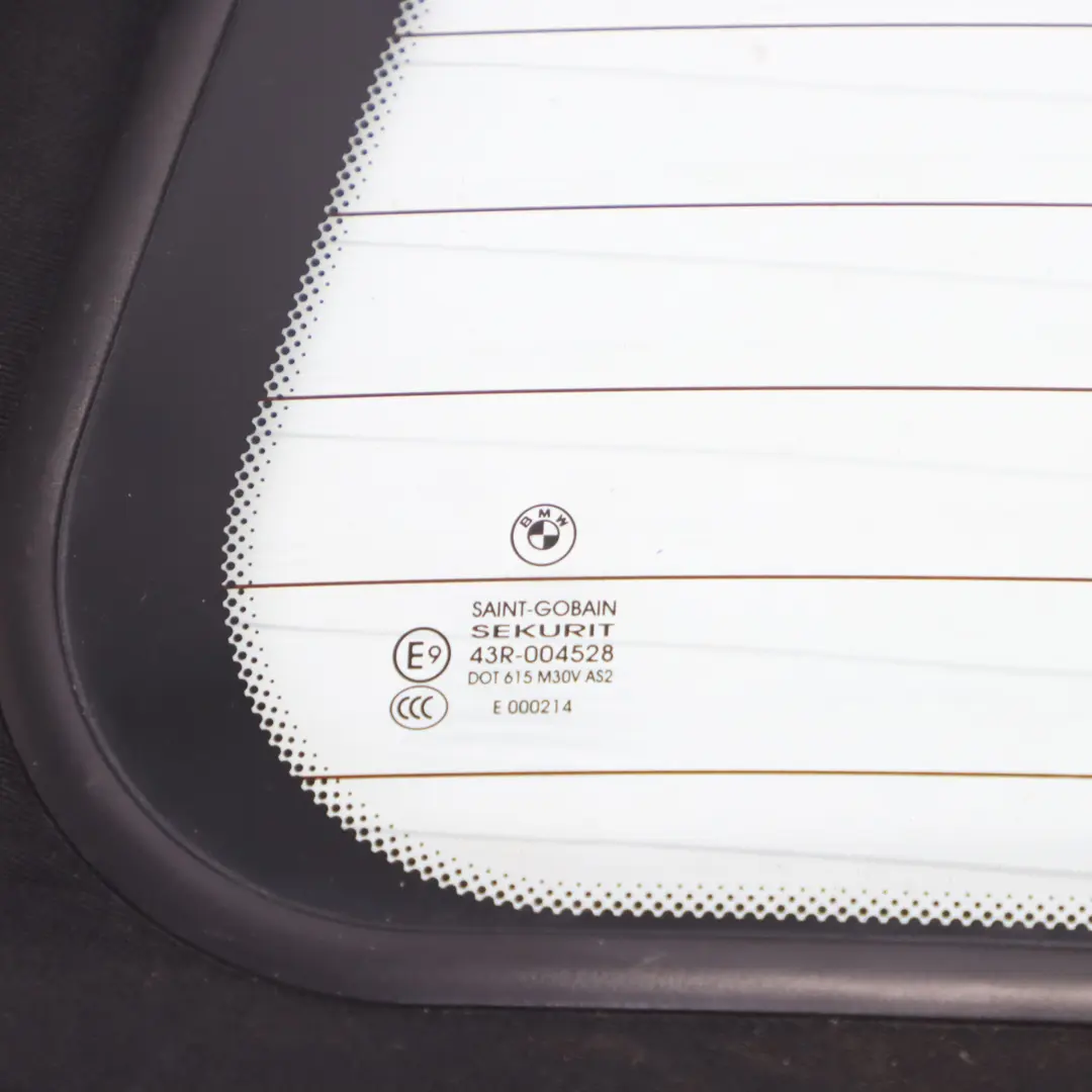 BMW Z4 E85 Convertible Plegable blanda Negro Cubierta Ventana Trasera Vidrio AS2 - SKU 7056277 - Número de pieza 7056277