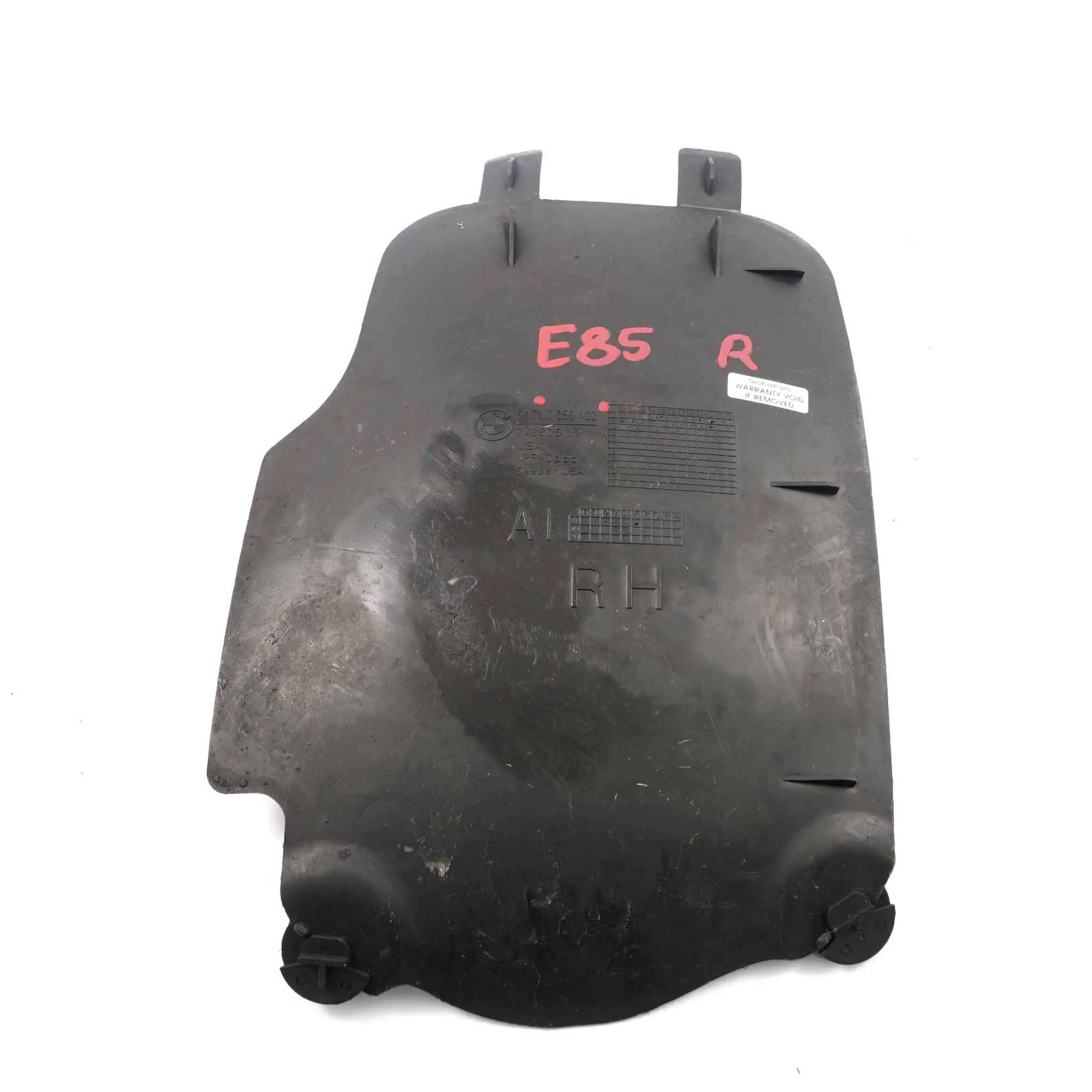 BMW Z4 E85 Plaque d'habillage de passage de roue avant droite 7056402