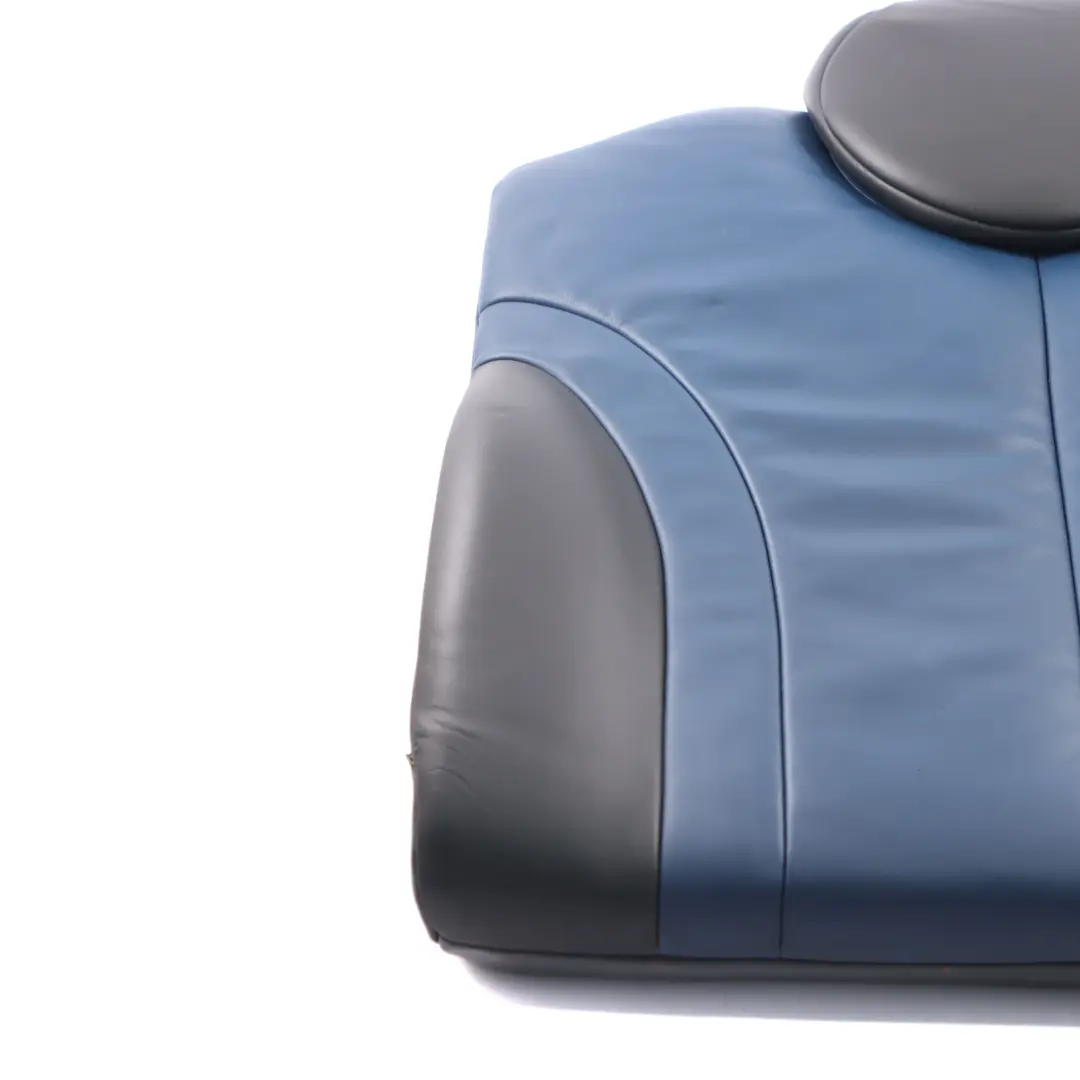 Mini R53 Cooper S Rear Seat Left N/S Backrest Leather Gravity Lapis Blue - SKU 7056573-1 - Part number 7056573