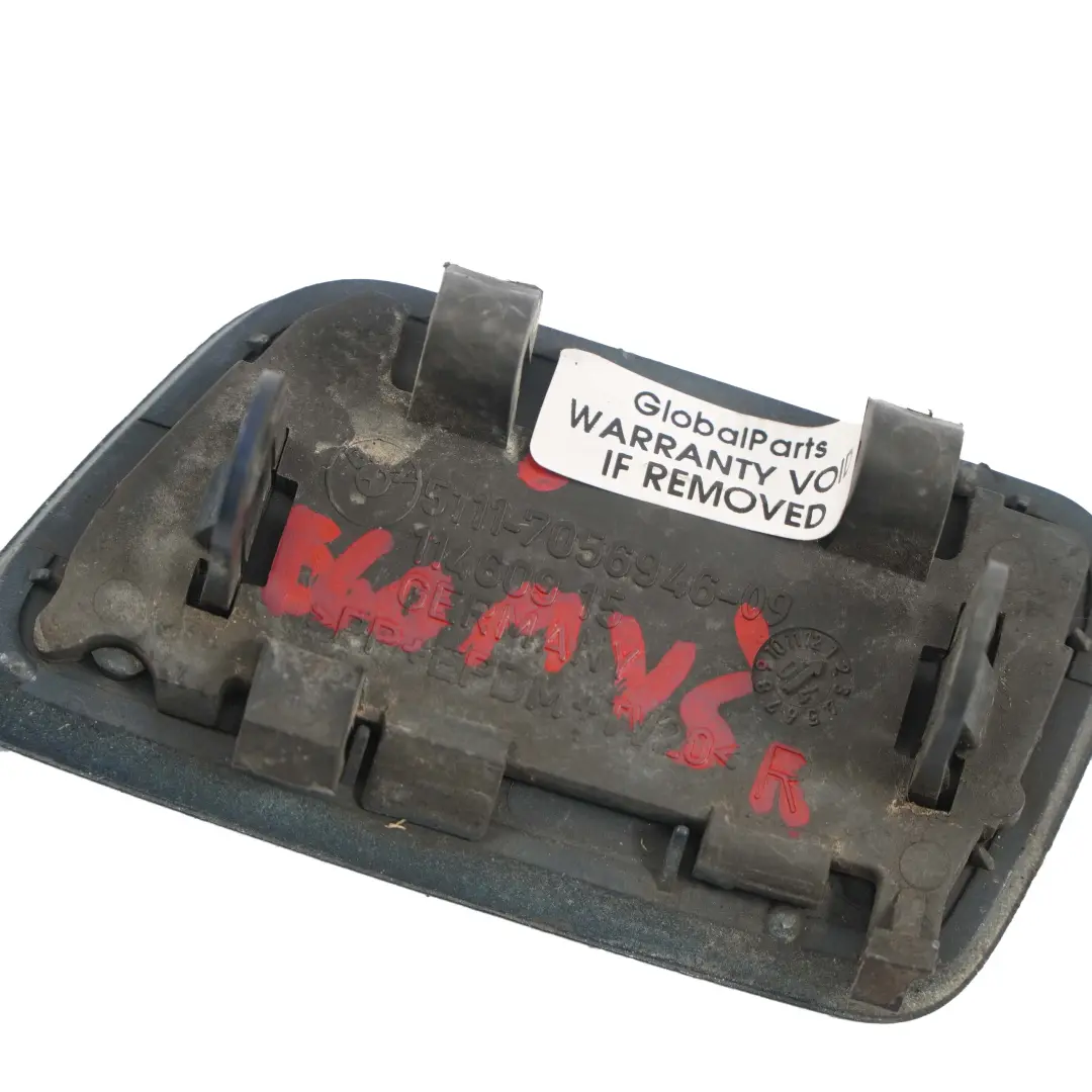 Paragolpes Delantero Tapa Faro Derecho Mysticblau Metallic - A07 para BMW E60 con número de pieza 7056946 BMW E60 Paragolpes Delantero Tapa Faro Derecho Mysticblau Metallic - A07 - SKU 7056946-MYS - Número de pieza 7056946