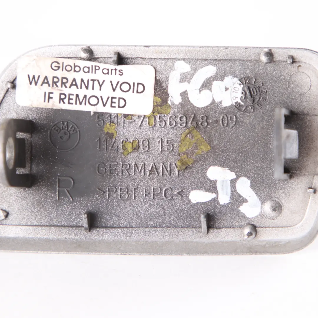 Front Bumper Headligh Flap Cover Right O/S Titansilber Silver to BMW E60 with Part number 7056946 BMW E60 Front Bumper Headligh Flap Cover Right O/S Titansilber Silver - SKU 7056946-TS1 - Part number 7056946