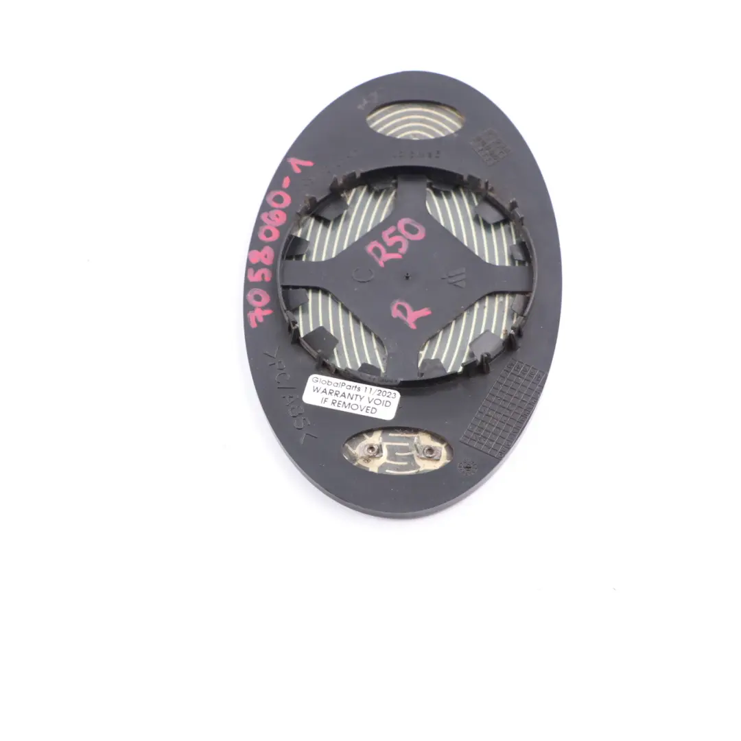 Wing Mirror Glass Mini Cooper One R50 R52 R53 Heated Outside Right O/S to with Part number 7058060 Wing Mirror Glass Mini Cooper One R50 R52 R53 Heated Outside Right O/S - SKU 7058060-1 - Part number 7058060