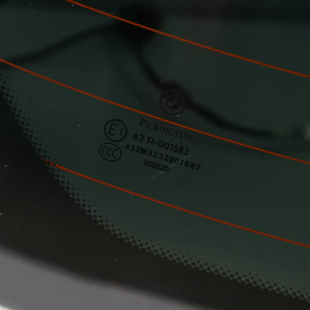 Window Boot Trunk Lid Tailgate Window Glass AS2 Foiled to BMW E81 E87 Rear with Part number 7058227 BMW E81 E87 Rear Window Boot Trunk Lid Tailgate Window Glass AS2 Foiled - SKU 7058227-3 - Part number 7058227