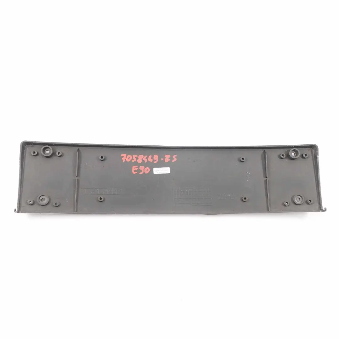BMW E90 E91 Plaque d'immatriculation avant pare-chocs noir saphire 475 8041180 - SKU 7058449-BS - Numéro de pièce 7058449