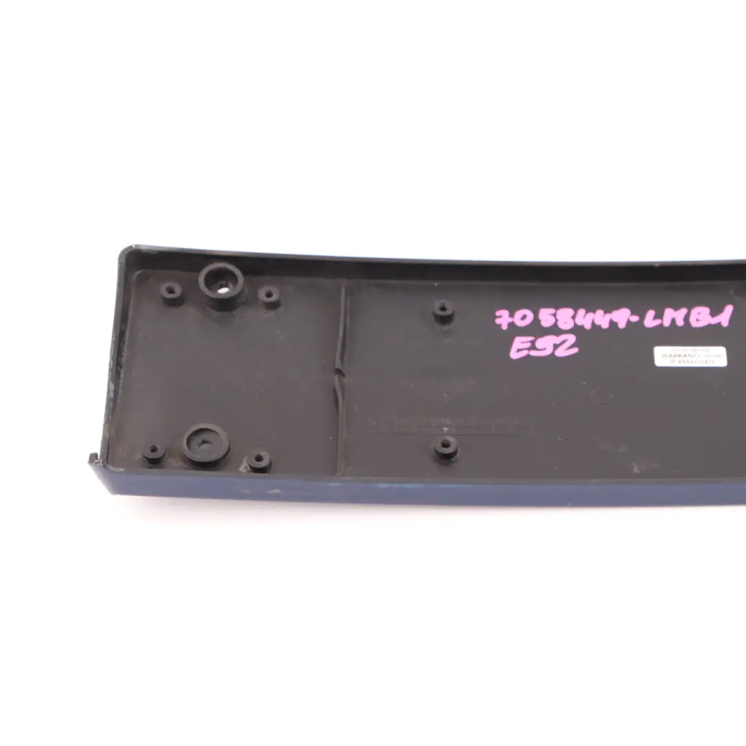 Licence Plate BMW E90 E91 Front Bumper Base Le Mans Blau Blue 381 to with Part number 8041180 Licence Plate BMW E90 E91 Front Bumper Base Le Mans Blau Blue 381 - SKU 7058449-LMB1 - Part number 8041180