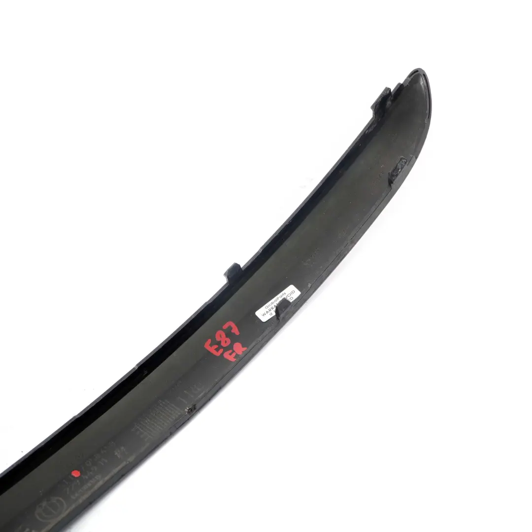 BMW 1 E87 Bumper Protective Rubber Trim Strip Front Right O/S Primed - SKU 7058458 - Part number 7058458