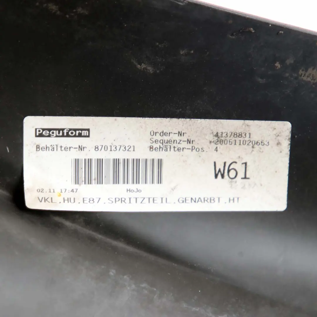 BMW E87 Bumper Rear Lower Diffuser Trim Panel Cover 5112 - SKU 7058508-2 - Part number 7058508