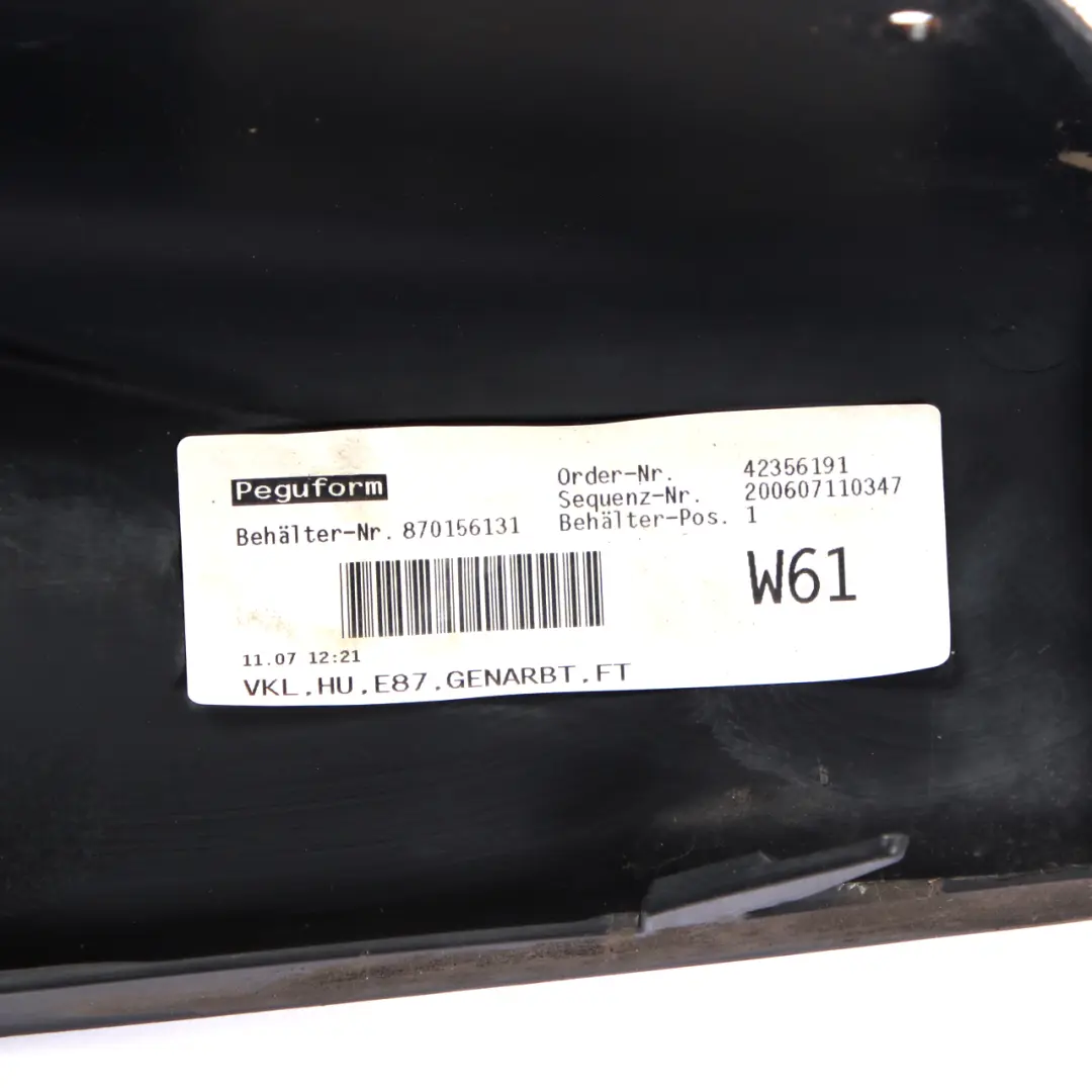 Bumper Rear Lower Diffuser Trim Panel Cover Black to BMW 1 Series E87 with Part number 7058508 BMW 1 Series E87 Bumper Rear Lower Diffuser Trim Panel Cover Black - SKU 7058508-3 - Part number 7058508