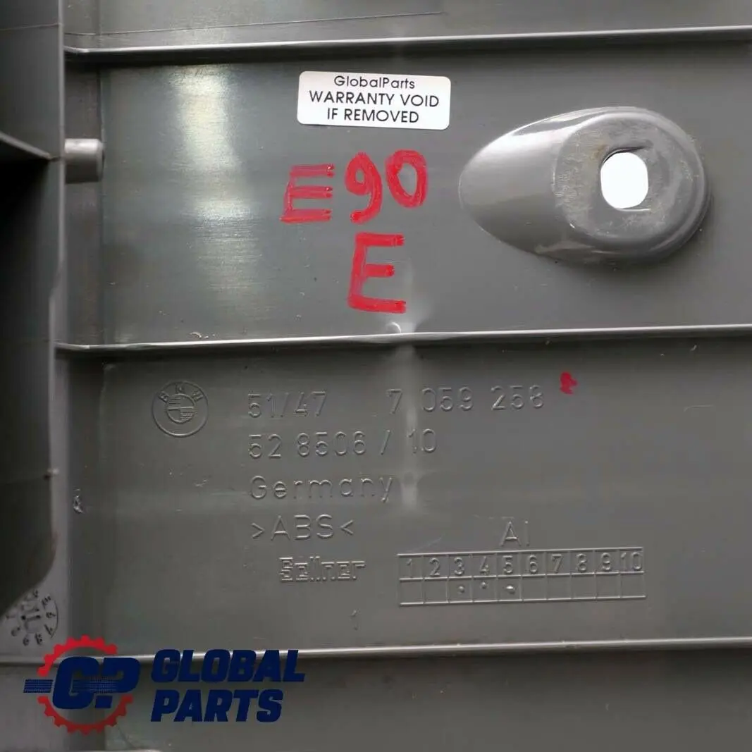 BMW 3 E90 Coffre Couverture Seuil de Chargement Gris 5147 - SKU 7059258 - Numéro de pièce 7059258
