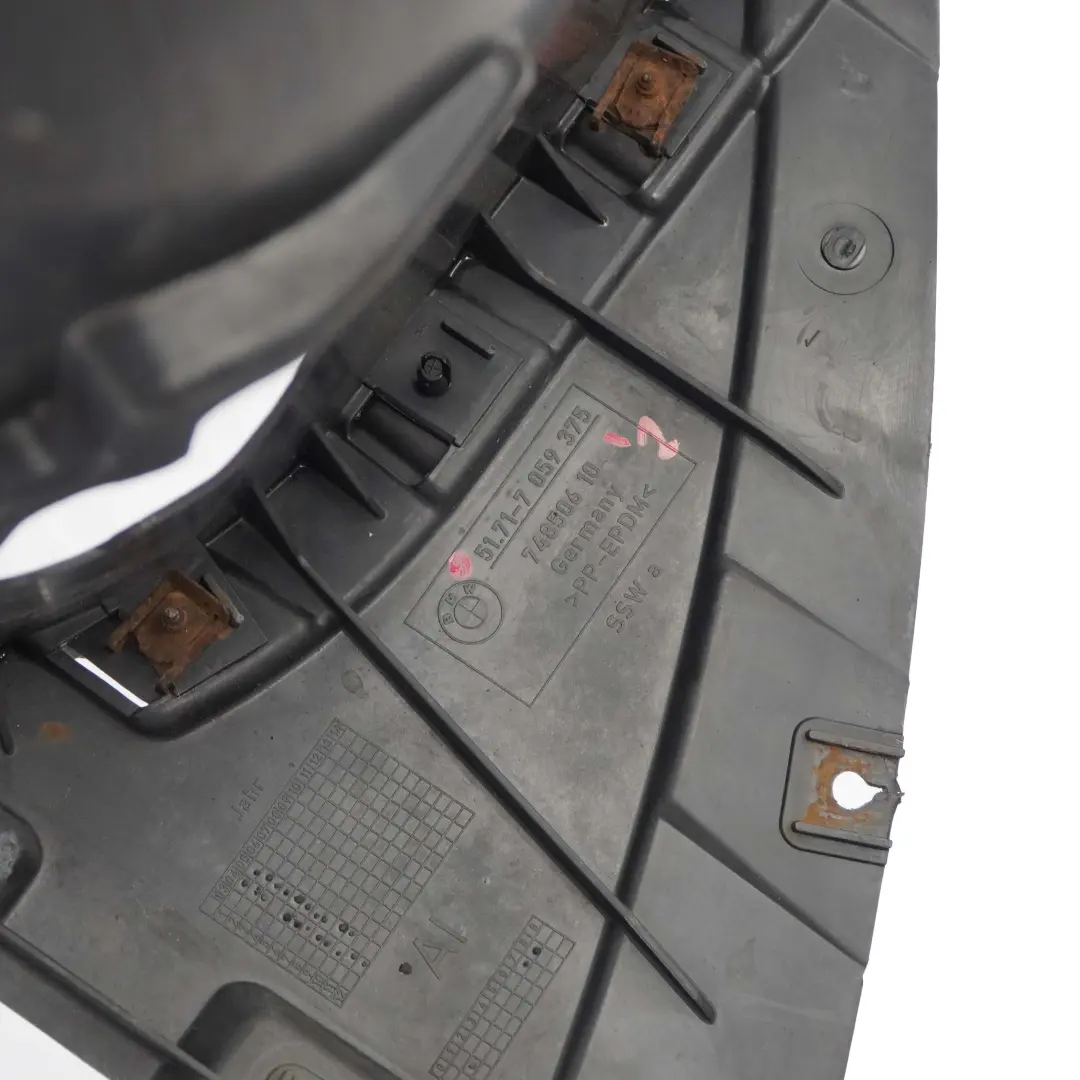 Arch BMW E87 E81 Front Liner Housing Trim Bottom Left N/S Cover Wheel - SKU 7059375-2 - Part number 7059375