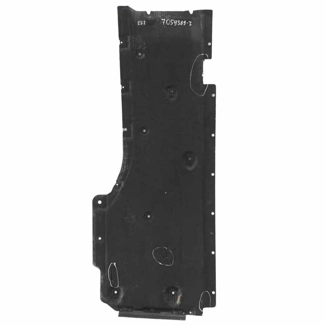 Underfloor Panel Left N/S Lateral Underbody Shield Cover Guard to BMW E81 E87 with Part number 7059389 BMW E81 E87 Underfloor Panel Left N/S Lateral Underbody Shield Cover Guard - SKU 7059389-3 - Part number 7059389