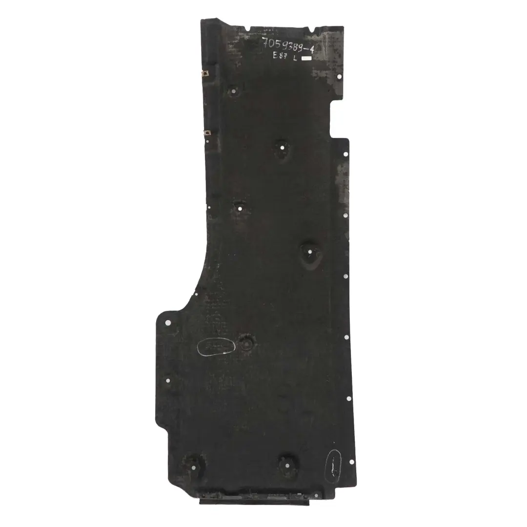 Underfloor Panel Left N/S Lateral Underbody Shield Cover Guard to BMW E81 E87 with Part number 7059389 BMW E81 E87 Underfloor Panel Left N/S Lateral Underbody Shield Cover Guard - SKU 7059389-4 - Part number 7059389