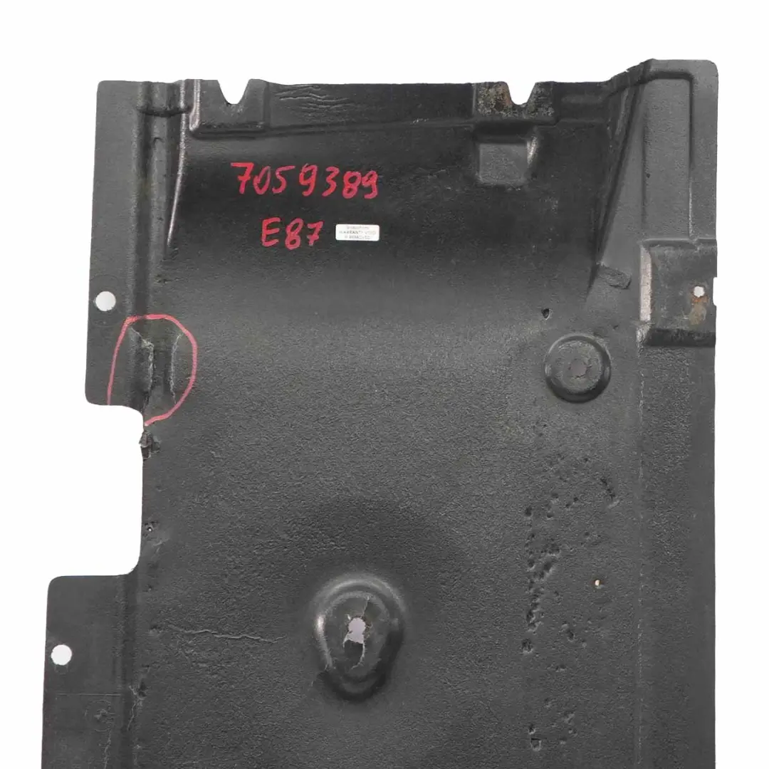 Osłona Obudowa Panel Podwozia Lewy do BMW E81 E87 o numerze 7059389 BMW E81 E87 Osłona Obudowa Panel Podwozia Lewy - SKU 7059389 - Numer Części 7059389