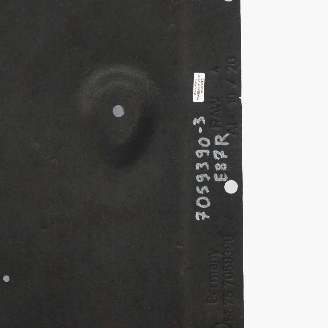 BMW E81 E82 E87 Coperchio Scudo Laterale Sottoscocca Destro - SKU 7059390-3 - Numero di parte 7059390