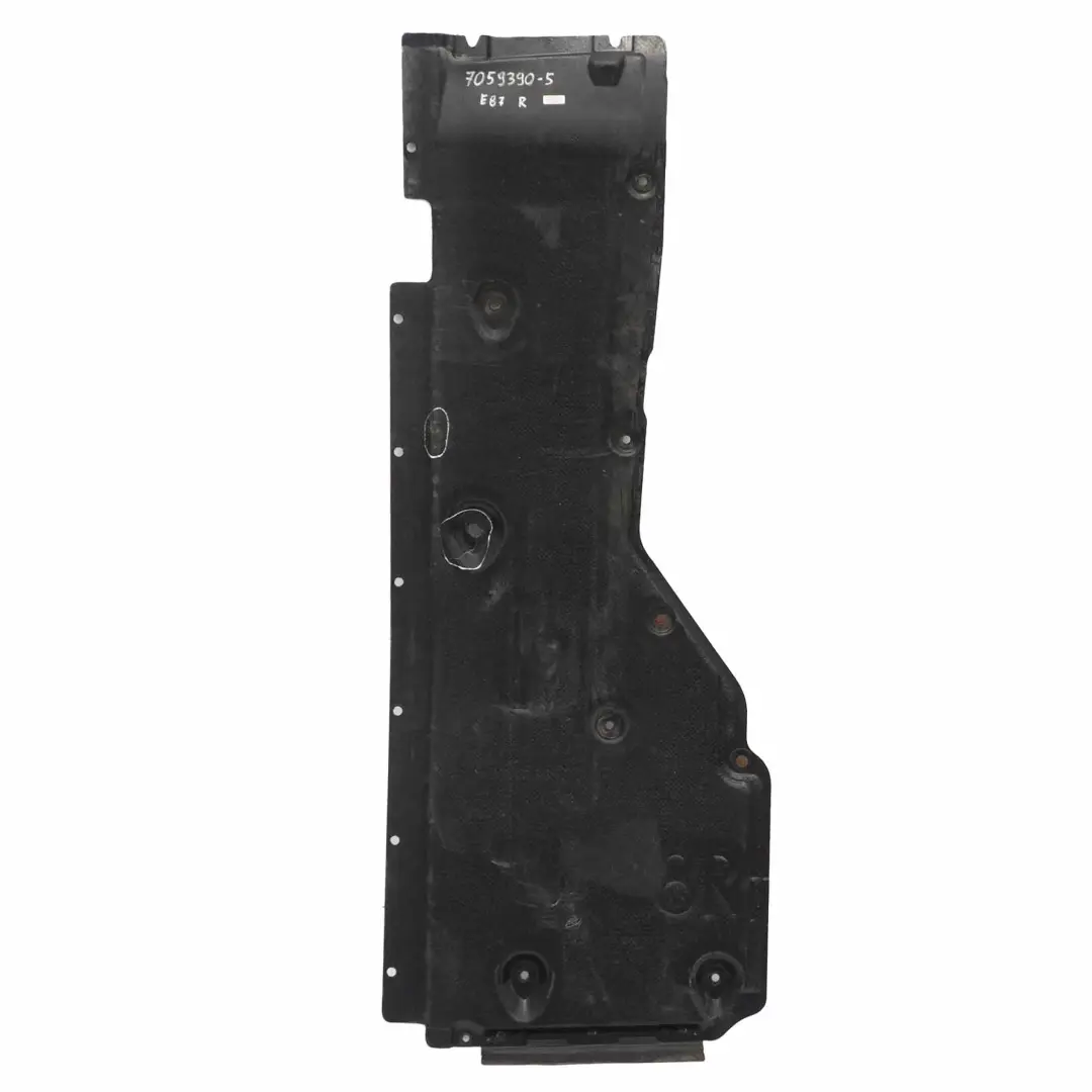 Underbody Underfloor Lateral Shield Cover Right O/S to BMW E81 E82 E87 with Part number 7059390 BMW E81 E82 E87 Underbody Underfloor Lateral Shield Cover Right O/S - SKU 7059390-5 - Part number 7059390