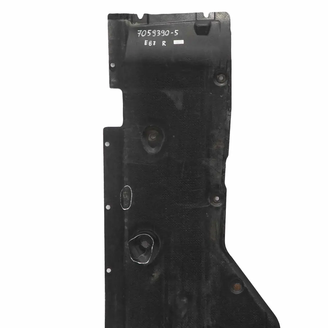Underbody Underfloor Lateral Shield Cover Right O/S to BMW E81 E82 E87 with Part number 7059390 BMW E81 E82 E87 Underbody Underfloor Lateral Shield Cover Right O/S - SKU 7059390-5 - Part number 7059390