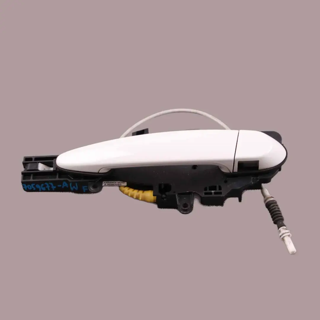  Grab Handle BMW E81 E87 Complete Front Left Door N/S Alpinweiss White 300 - SKU 7059677-AW - Part number 7059677