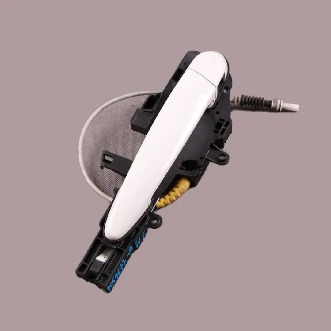  Grab Handle BMW E81 E87 Complete Front Left Door N/S Alpinweiss White 300 - SKU 7059677-AW - Part number 7059677
