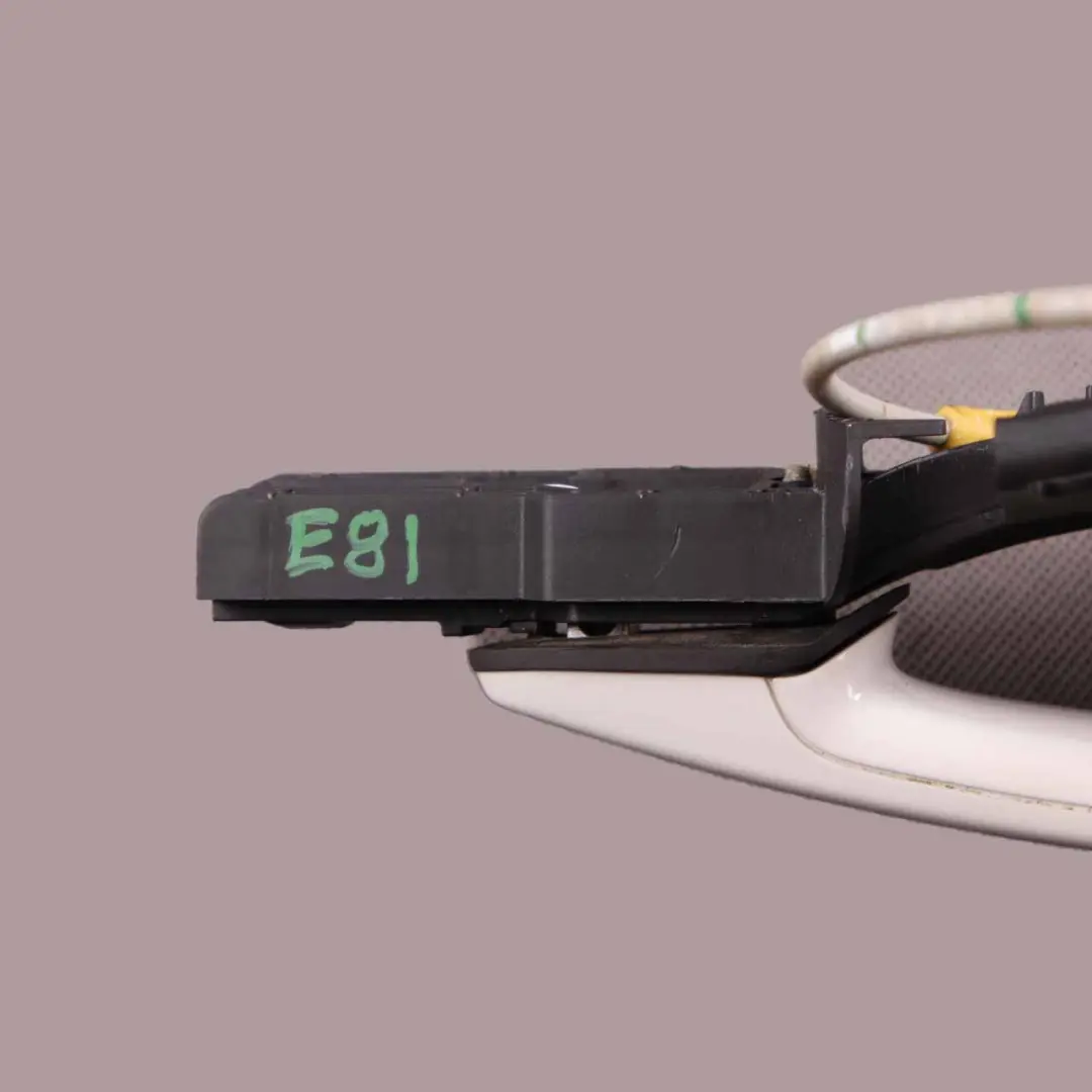  Grab Handle BMW E81 E87 Complete Front Left Door N/S Alpinweiss White 300 - SKU 7059677-AW - Part number 7059677