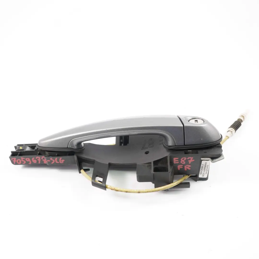 Complete Front Right Grab Handle O/S Spacegrau Metallic to BMW 1 Series E81 E87 with Part number 7059677 BMW 1 Series E81 E87 Complete Front Right Grab Handle O/S Spacegrau Metallic - SKU 7059677-SCG - Part number 7059677